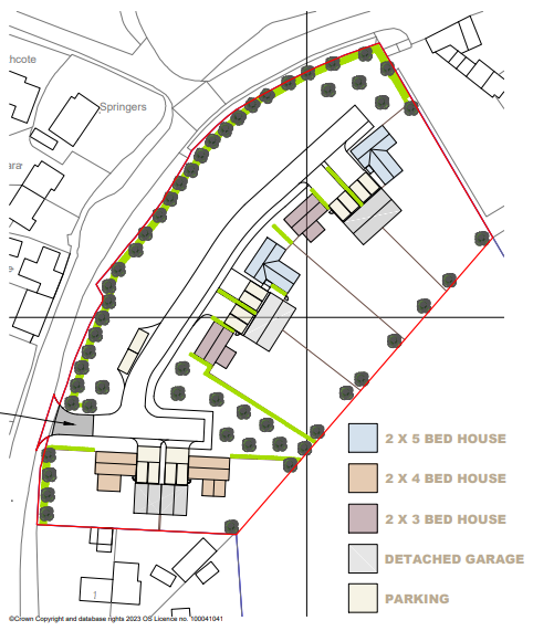For sale: #land east of Monk Street, #Thaxted. The site measures approx. 2.19 acres (0.89 ha) and has outline planning for six dwellings. More info: bit.ly/3XYpCRA 
#Development