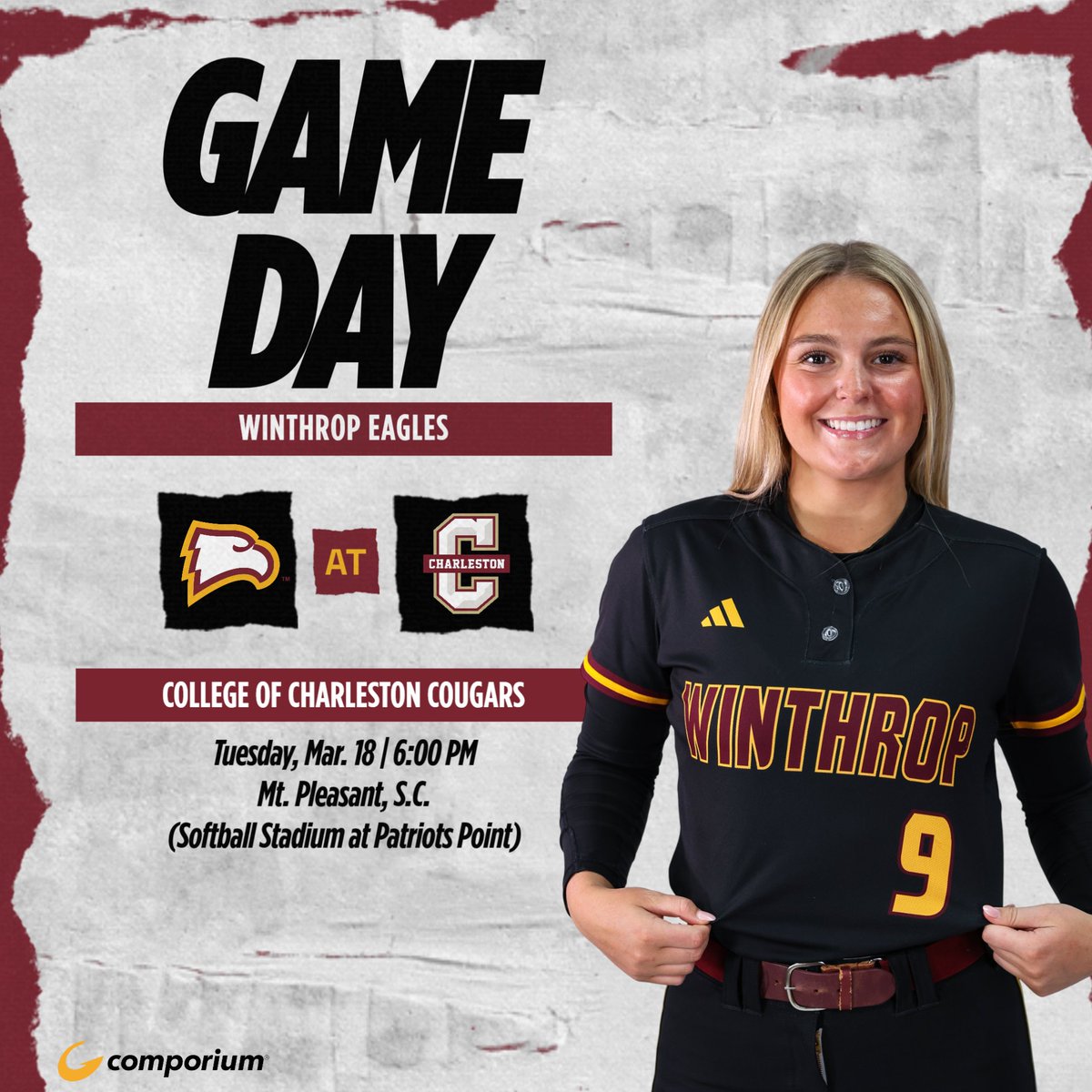 𝗠𝗶𝗱𝘄𝗲𝗲𝗸 𝗕𝗮𝘁𝘁𝗹𝗲 𝗪𝗶𝘁𝗵 𝗧𝗵𝗲 𝗖𝗼𝘂𝗴𝗮𝗿𝘀

🆚College of Charleston 
📍Mt. Pleasant, S.C.
⏰6:00 PM
📊bit.ly/42bl1Or
📺bit.ly/4ixXv3Z