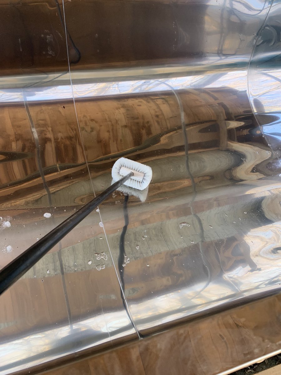 Washing tanks, part of keeping good quality sap.