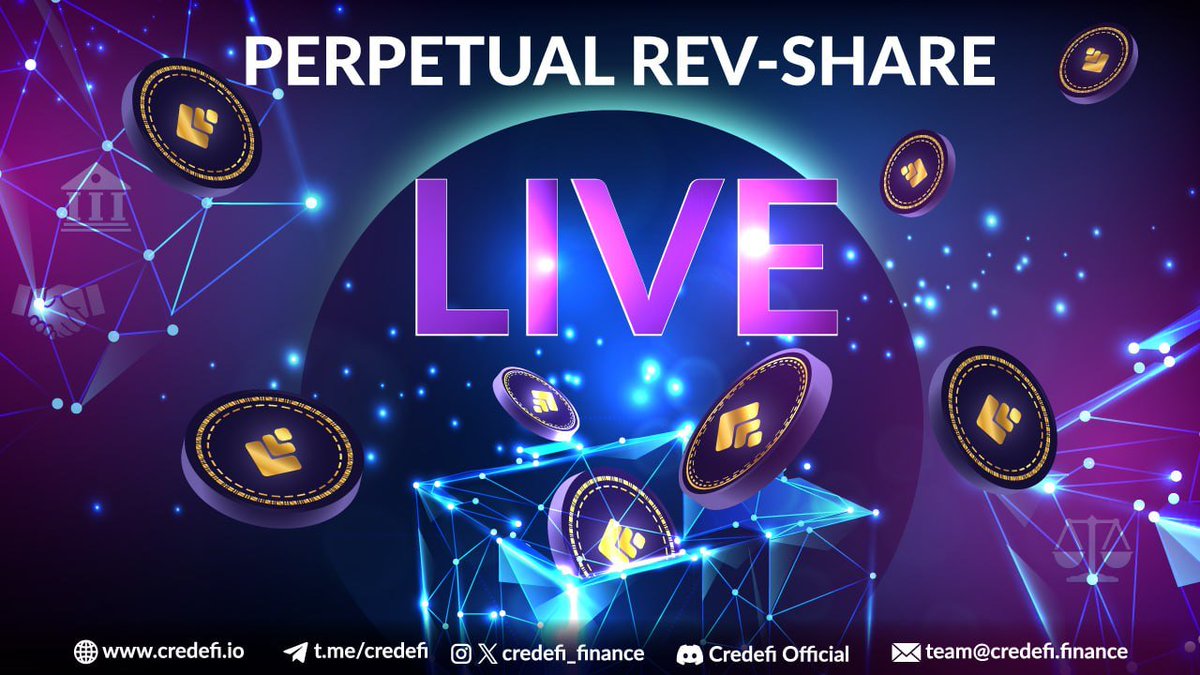 CredefiOfficial's tweet image. 🚀3rd Perpetual Rev Share of the Year is LIVE! 🚀
The next round of Revenue Share rewards is ready for claiming! If you've staked, it's time to grab your share.
Stay in the Game & Keep Earning
Rev Share isn’t a one-time deal—it’s ongoing and growing. To secure your spot in next…