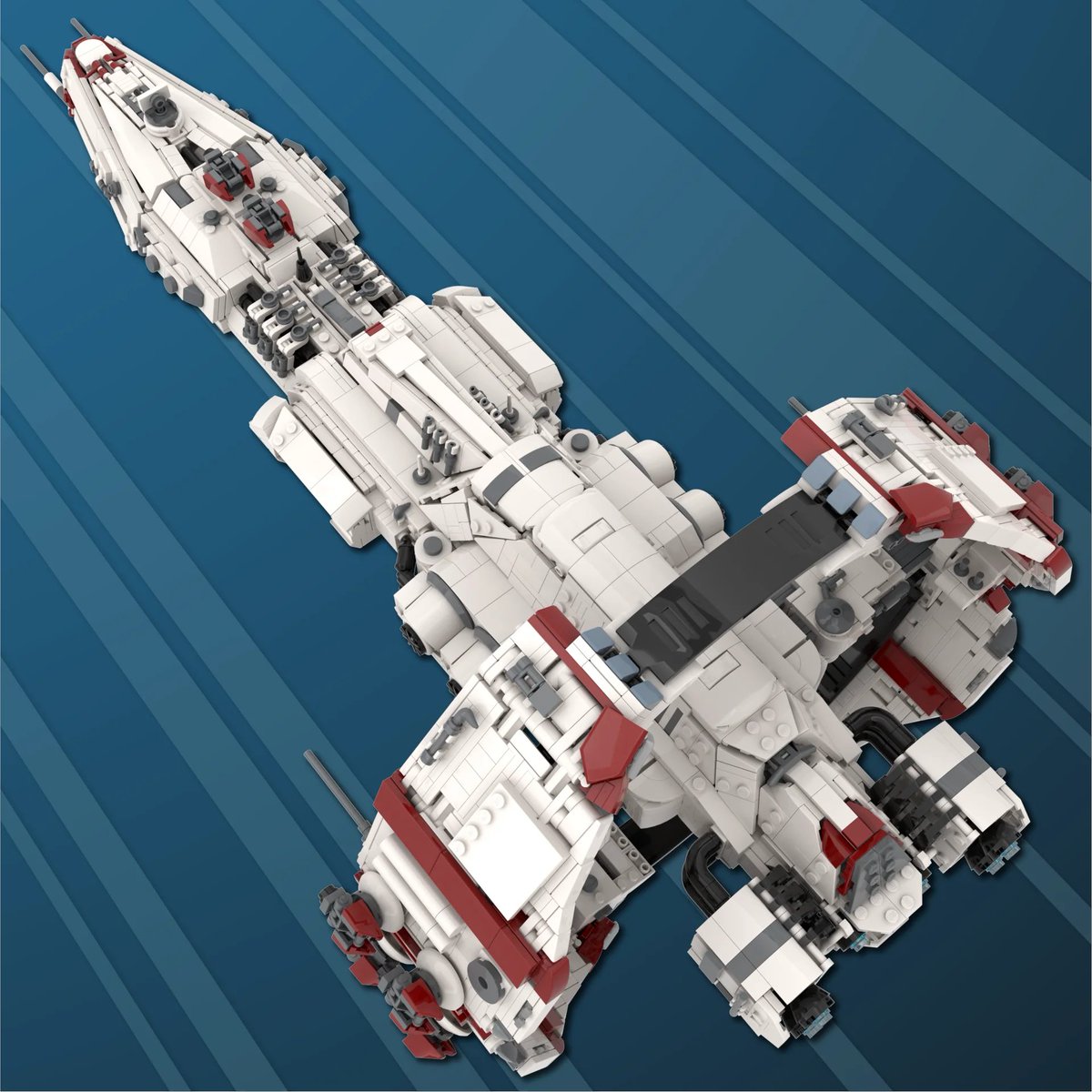 EveOnline's tweet photo. LEGO Stratios?! WE NEED!

/u/Indrasil over on the EVE Subreddit shared this astounding Stratios design using ~4,500 parts. Just a little more complicated than putting one into build 😅 

We cannot wait to see this come to life!!

#Tweetfleet #EVEOnline https://t.co/6tg1W6etdr
