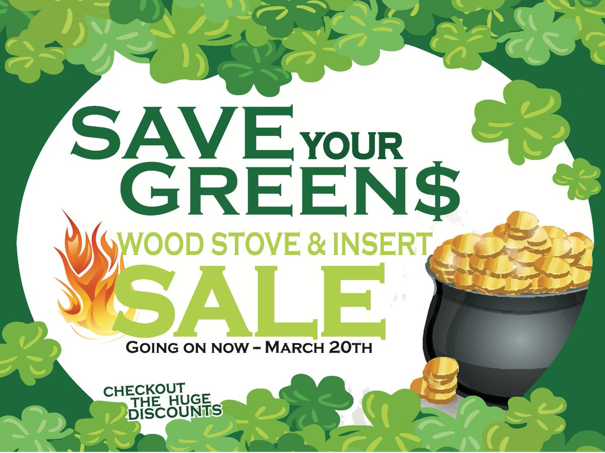 BuschursComfort's tweet photo. 🍀 Feeling Lucky? 🍀

Our Pot of Gold Savings Event is still going strong! Now through March 20th, save up to $2,500 on wood stoves and inserts. Don’t get left in the cold—these deals won’t last! 🔥

Stop by or call 419-678-3821 to learn more!

#PotOfGoldSavings #LuckyYou https://t.co/Fp9jEMG1Ye