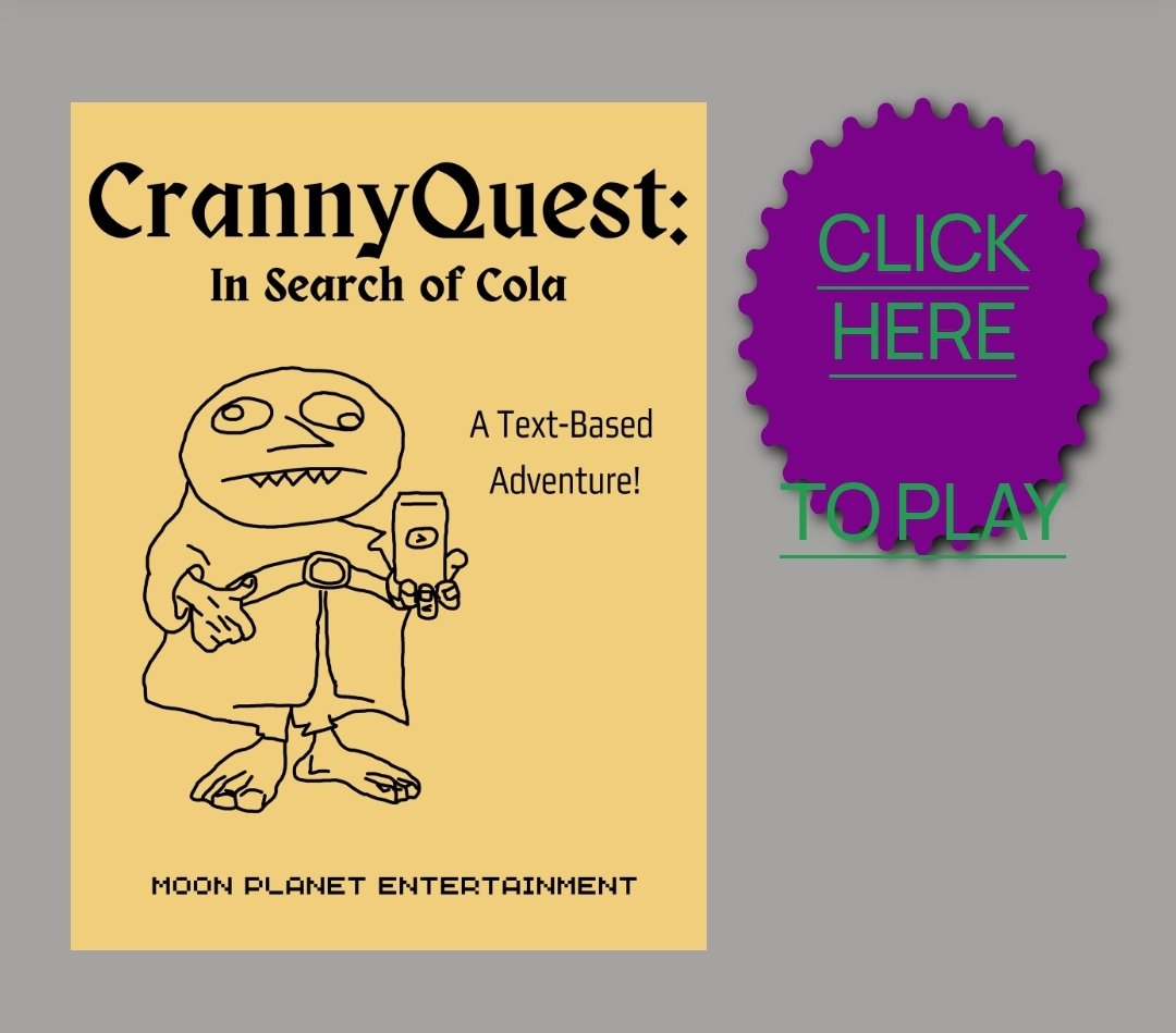 cranny__boy's tweet image. cranny.world is LIVE!
Your one stop shop for all things cranny. Come and play my new video game CrannyQuest: In Search of Cola!