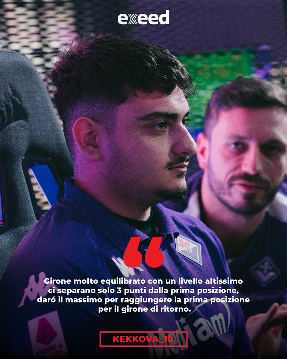 Domani ritorna la eSerie A con i gironi di ritorno dei gruppi A e B! 🎮

🎤 Ecco le parole dei nostri ragazzi! 

#timetoexeed #exeed #eafc #fc25 #seriea