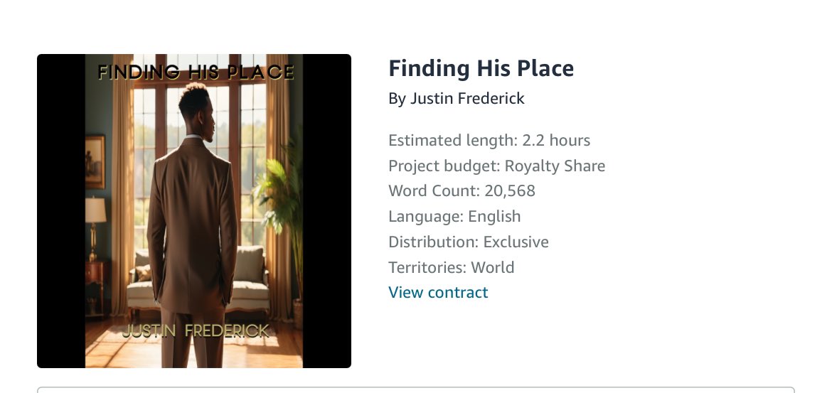 I DID MY FIRST AUDIOBOOK!

This has been something I’ve wanted to try for a long time but I was worried if I was good enough to do it. In order to improve, you must take the first step: make an attempt. The book is available on Audible!