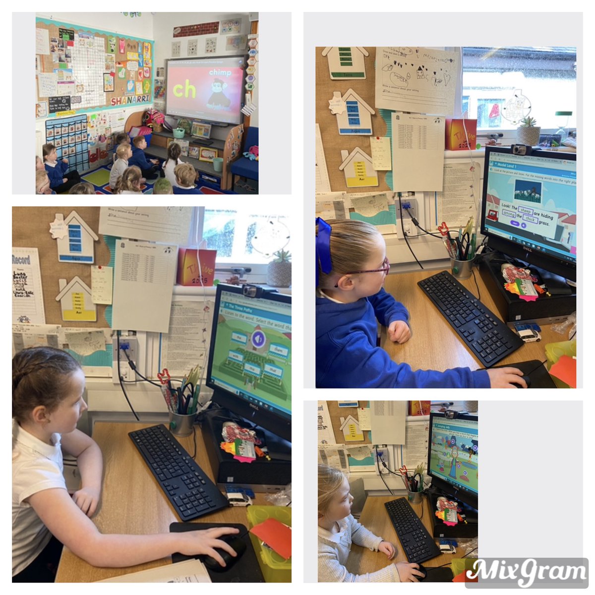 We revised digraphs today then we enjoyed using the computer and mouse to play some Education City games linked to our learning. #antoliteracy
