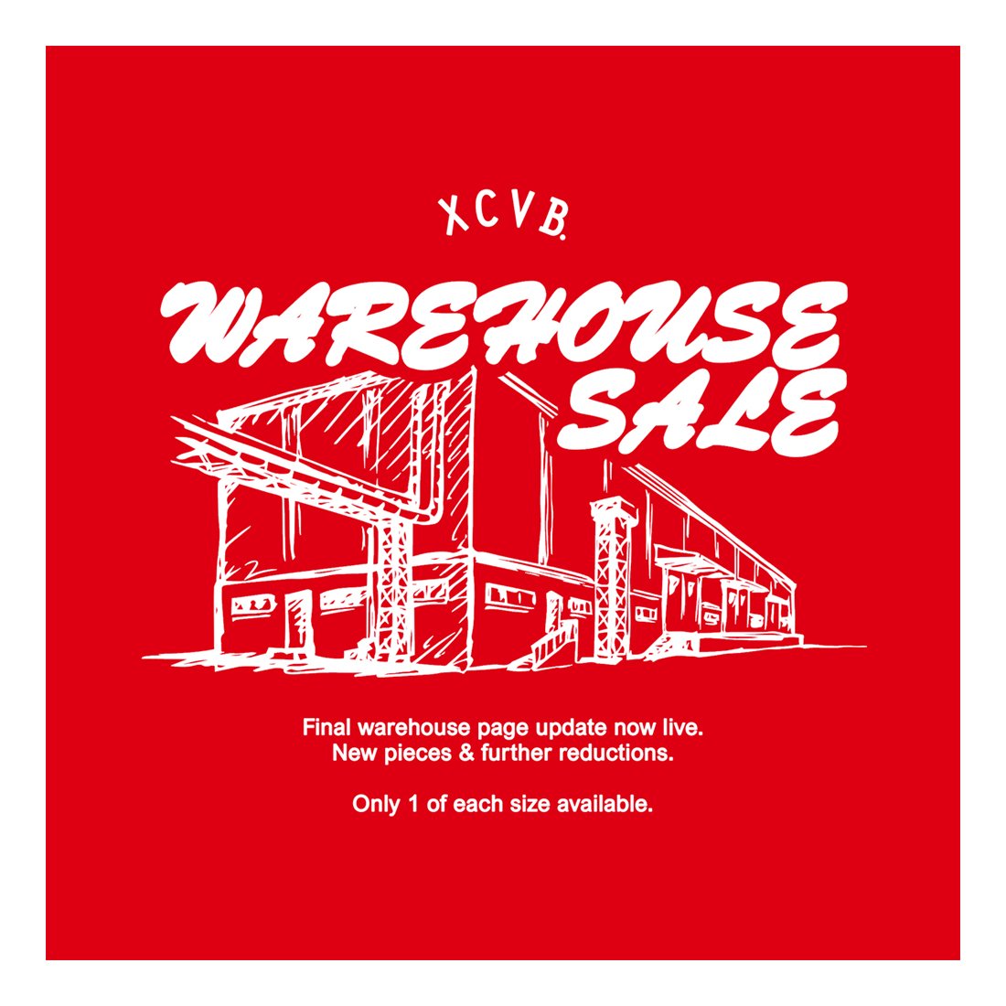 Another busy week ahead getting a load of orders out. Swing by a check out the latest update. Sizes selling out quick.
xcvb.co.uk