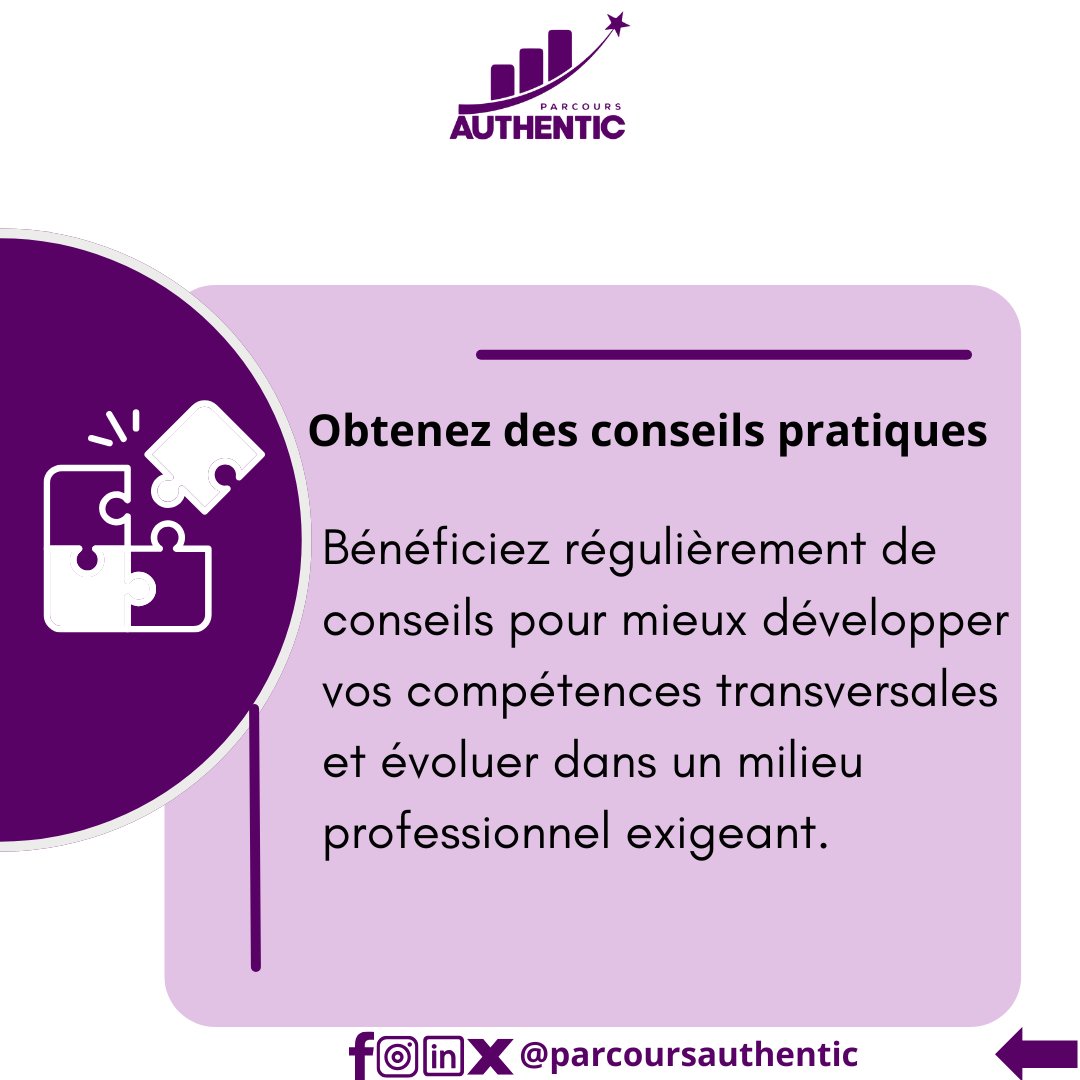 Avec Parcours Authentic, bénéficiez d’un accompagnement sur mesure. Nous vous guidons à chaque étape de votre insertion professionnelle pour faire émerger votre potentiel.
#PA #Expertise #Impact #Solution