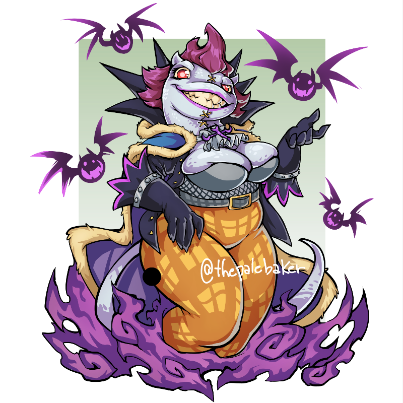 ThePaleBaker's tweet photo. "Kiiiishishishishishi" - Miss Gecko Moria, Shadow Mistress #ONEPIECE #fanart #furry https://t.co/VlQ2CAd2zO