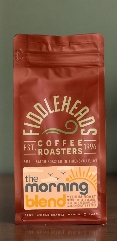 Did you know portion of every purchase of Fiddleheads' Morning Blend coffee beans goes to a local charity? ☕️

Starting April through May, proceeds will go to <a href="/mkeriverkeeper/">MilwaukeeRiverkeeper</a>! 

Visit the Downtown location at BMO Tower to buy a bag to support the cause or enjoy some delicious