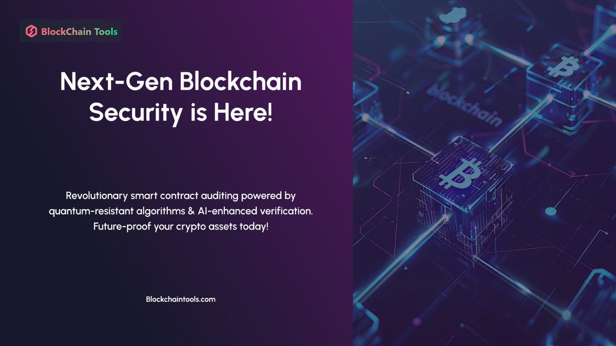 ToolsBlockchain's tweet image. 1️⃣ The future of blockchain security starts now! 🔐🚀 #CryptoSecurity #SmartContractAudits
2️⃣ Hackers evolve, so should your security! Stay ahead with quantum-resistant protection. 💡🔒 #BlockchainSecurity #NextGenAudits
3️⃣ Not just audits—FUTURE-PROOF protection! 🔥 AI-enhanced