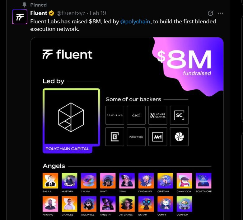 daddyoshotit's tweet photo. Building the future of decentralized finance! FLUENT LABS is where innovation meets disruption. Stay tuned for updates on our cutting-edge projects! #FluentLabs #DeFi #Innovation https://t.co/80WaLfFlOL