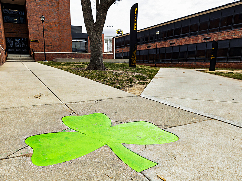 'Tis the season (or day) to learn the origin story of Shamrocks on Wichita State's campus from one of our throwback blogs. wichita.edu/admissions/und…