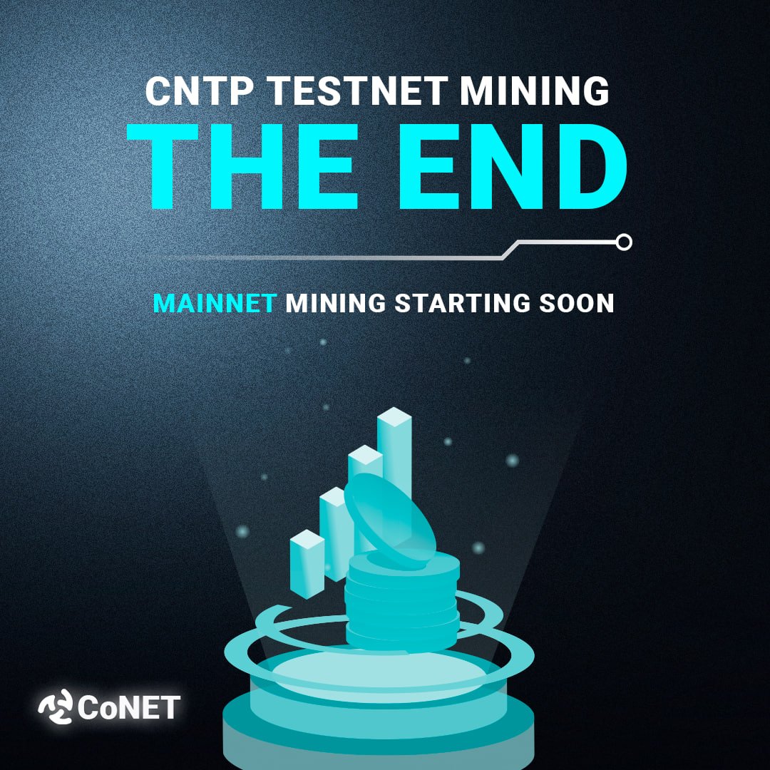 🚨 CoNET Free Mining Has Ended – Mainnet Mining is Coming! 🔥🔗

Free mining is now officially finished as we transition to CoNET Mainnet mining! 🚀

🔹 Guardian Node mining is still active for now, as they continue powering Silent Pass VPN and earning $CNTP.
🔹 This will stop