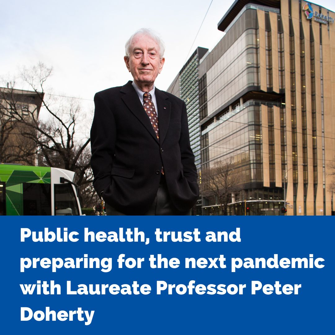 Doherty Institute (@thedohertyinst) on Twitter photo Prof Peter Doherty speaks about attitudes towards public health today, how we best prepare for the next pandemic and the still great potential in medical research. Read the full story, originally published by 360info go.unimelb.edu.au/ez6p <a href="/UniMelbMDHS/">UniMelb MDHS</a> Prof Peter Doherty speaks about attitudes towards public health today, how we best prepare for the next pandemic and the still great potential in medical research. Read the full story, originally published by 360info go.unimelb.edu.au/ez6p <a href="/UniMelbMDHS/">UniMelb MDHS</a>
