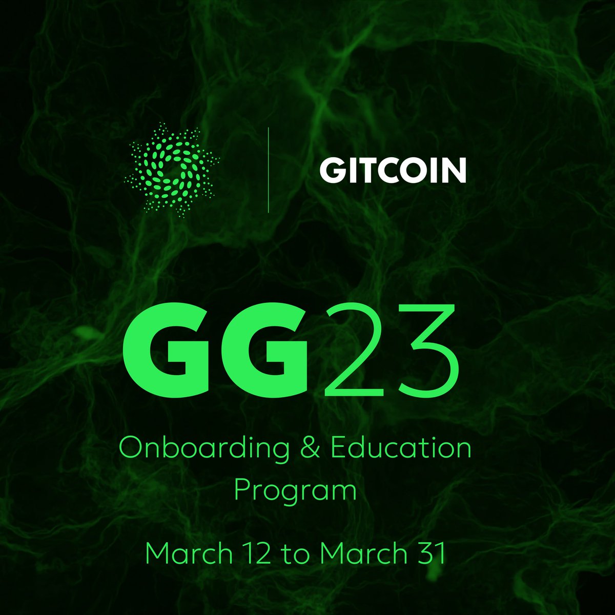 📣📣 The <a href="/gitcoin/">Gitcoin</a> grants round 23 applications  are open March 17-31

We are honored to have been selected, again, to be your guides in this process, with a comprehensive Onboarding and Education program. 

But what is The Program? Read on and sign up! 
A 🧵
