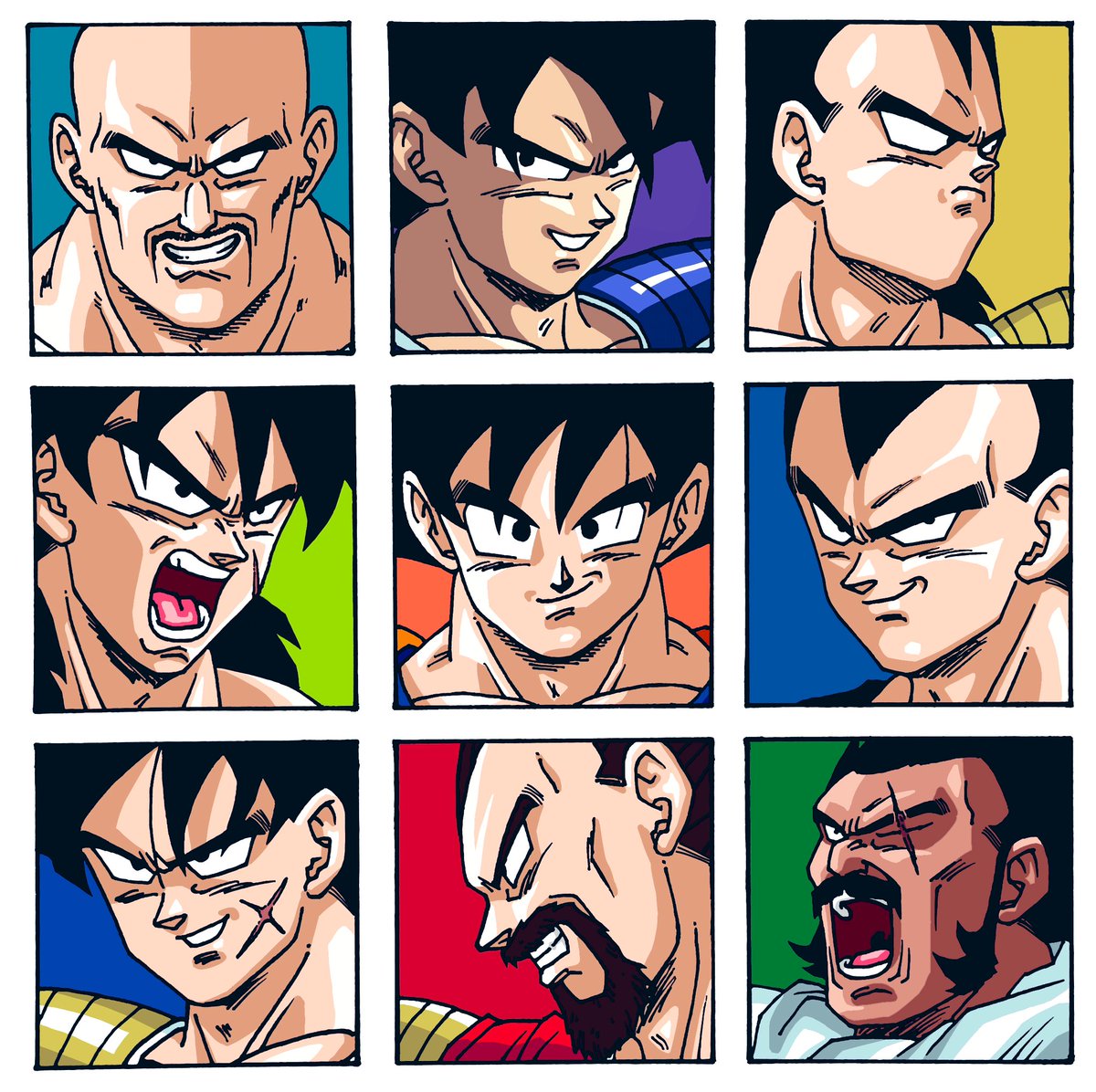 純粋サイヤ人たち！
本当はターブルとかも入れたかった
 #サイヤの日