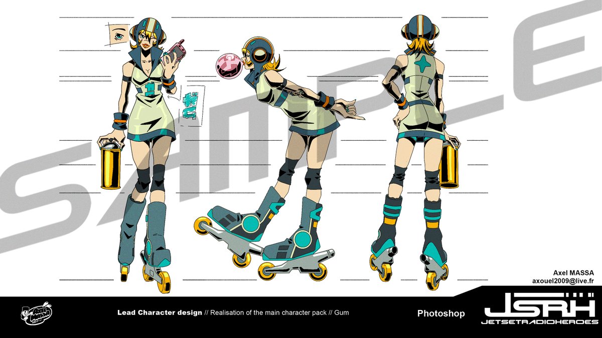 AXEL_MSS's tweet photo. YO YO YO ! 🚨 50K VIEWS THAT'S SO COOL ! 📷 Here’s the IT girl, GUM !  Wanna support the project? Hit up my Ko-Fi ! https://t.co/wNPc7k6Mdk
 📷  #jetsetradioheroes #characterdesign #jetsetradioheroes https://t.co/4eMhNIrIYA