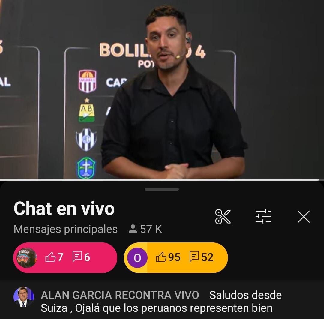 Tanta emoción hay por el sorteo de la Copa Libertadores que hasta Alan se apareció en la transmisión, simplemente un capo 🚬