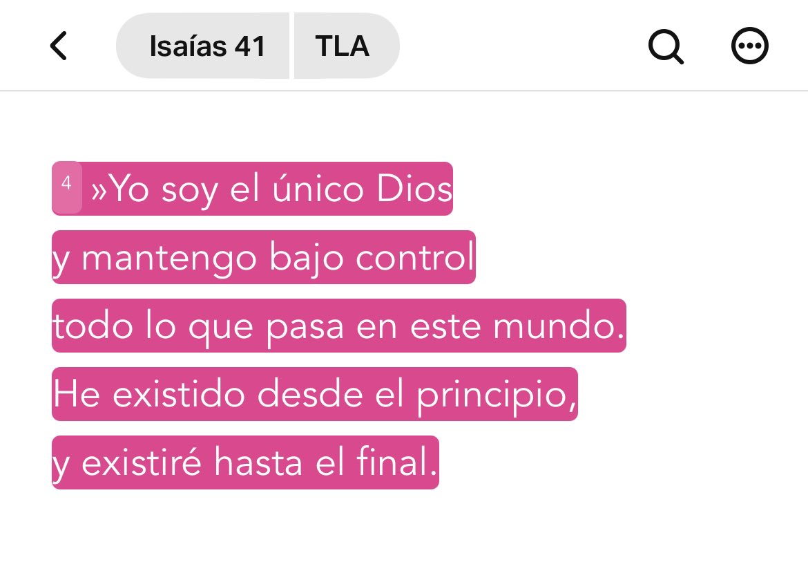 Soy el único Dios 🩷