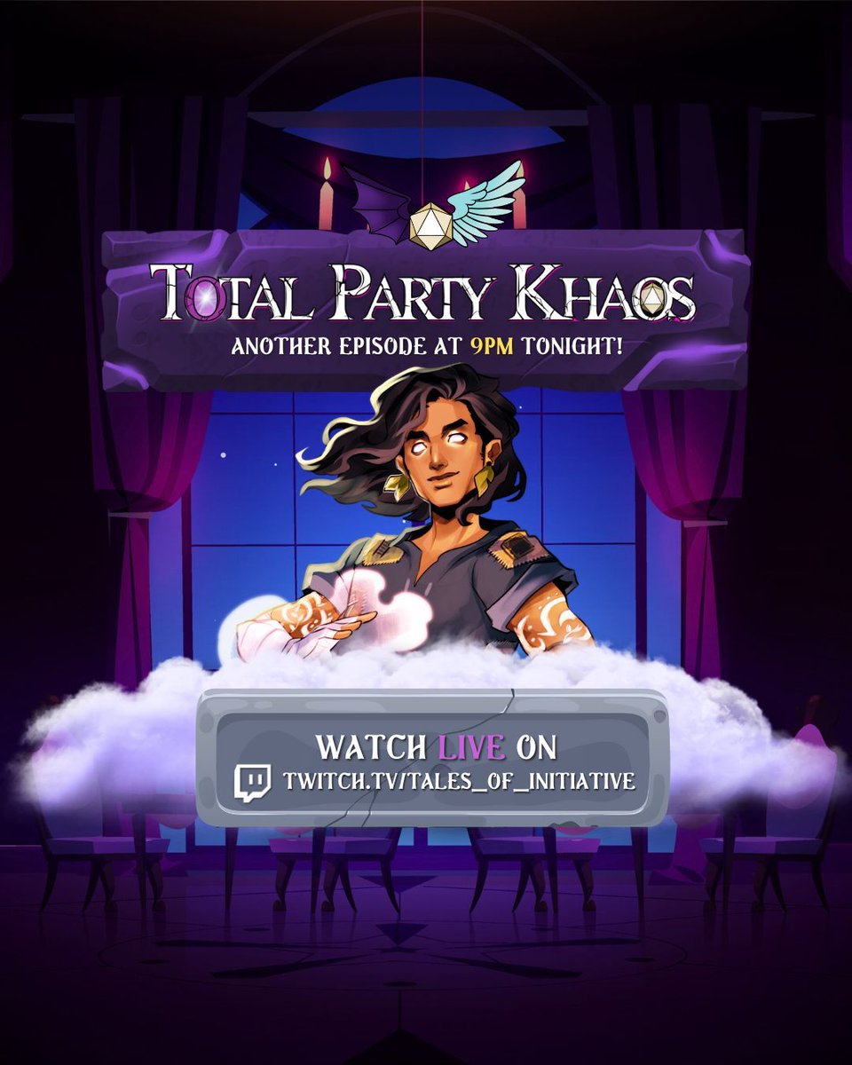 TalesInitiative's tweet image. The Glacial Exchange? Check. The Thorns? Check. The Heroes Council? Check. High Stakes? You bet. GM'ed by @visnawesomee

EPISODE 35 | The Silverveil Gala Pt 1 

LIVE NOW! twitch.tv/tales_of_initi… 

#DnDMovie #DnD #ttrpg #tales #talesofinitiative