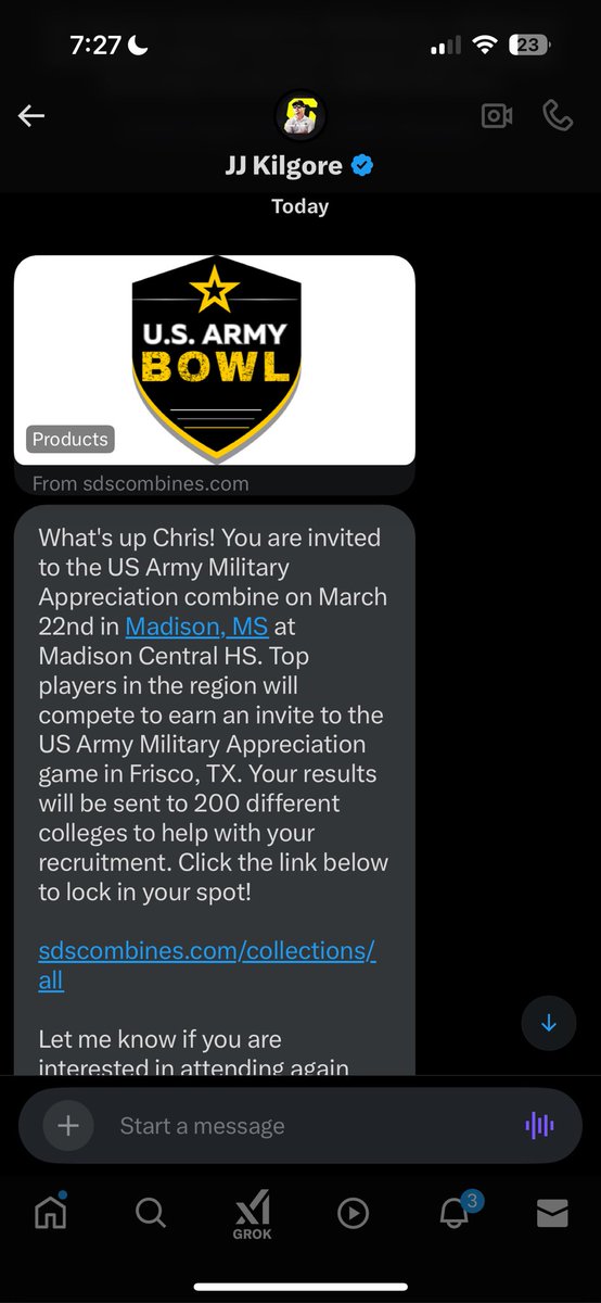 Thank your for the invite <a href="/JJKilgore_SDS/">JJ Kilgore</a>