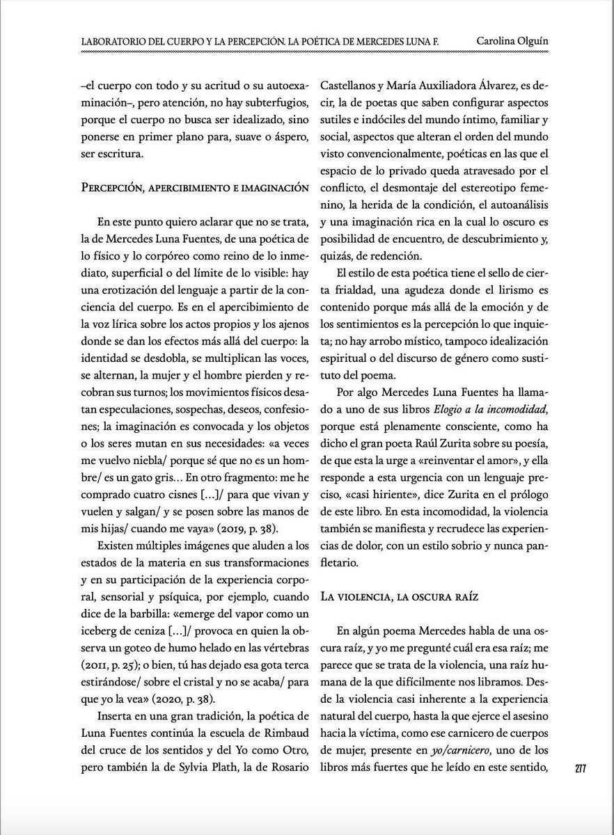 Comparto el fragmento del artículo donde la poeta Carolina Olguín, donde aborda mi trabajo en la prestigiosa revista hispanoamericana de poesía (indexada) AErea. Hay algo que Carolina sabe de mí, que solo mi analista y yo sabíamos. La veo atravesando mis mundos y mi cuerpo.
