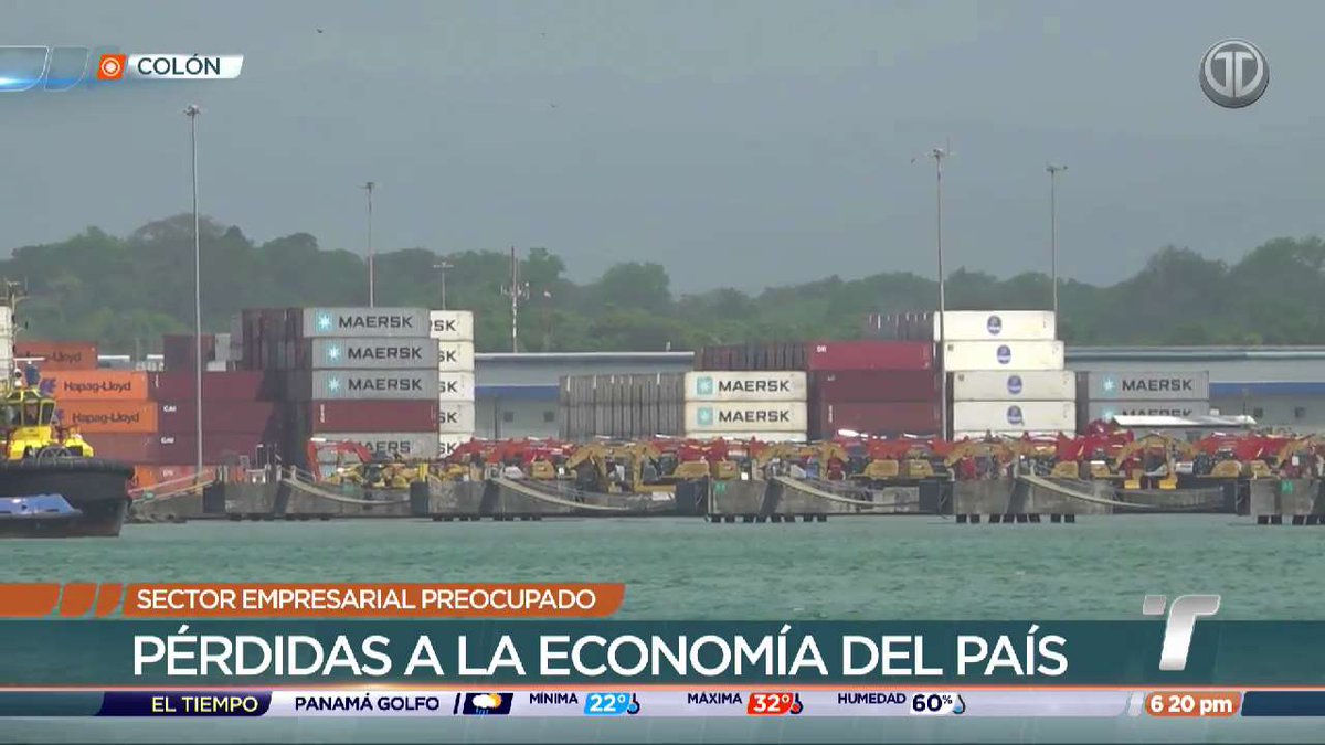 TReporta's tweet image. Empresarios de la provincia de Colón advierten que los cierres de calles envían un mensaje negativo y afectan la economía del país, ante los anuncios de movilizaciones en rechazo a la aprobación de las reformas a la @CSSPanama.