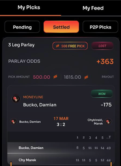 thedaybettor's tweet image. got a $500 free pick for a deposit match from Rebet. Lost the parlay but it was a nice shot and I will use @OddsJam to make good use of the $500 deposited.
oddsjam.com/?ref=thedaybet…
Code: WINNING
-7 day free trial & 35% off first month
-Free access to exclusive pro bettor discord