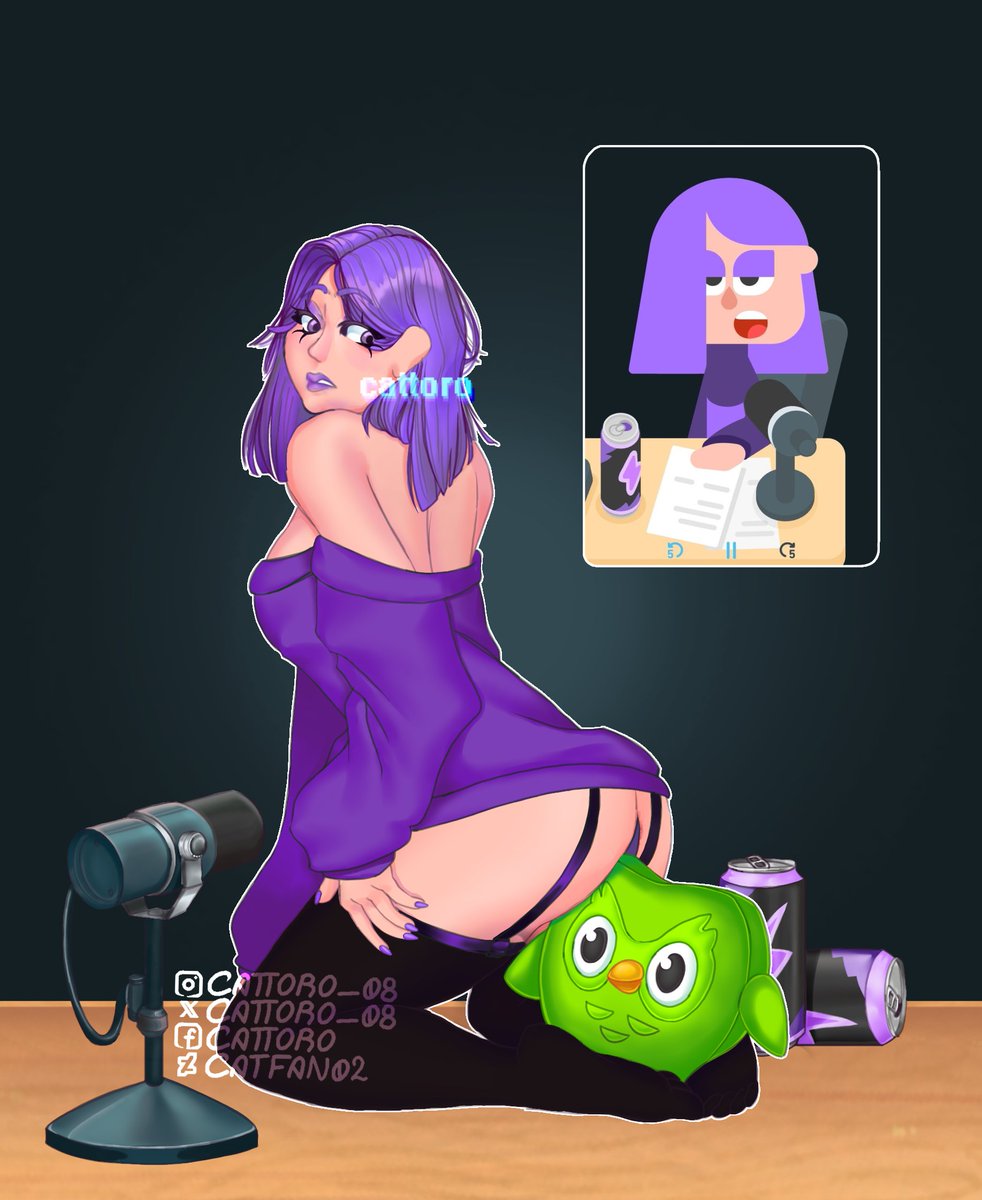 cattoro_08's tweet photo. Bien tarde pero no importa
El vivo al gozo y el muerto al pozo 🤑

#Duolingo #DuolingoNSFW #Duolingolily #nsfw #nsfwdraw https://t.co/l5faUIk5qP