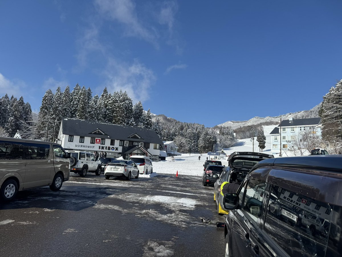ハチ北イン
天気悪いと思ってたけど、めちゃくちゃ快晴😃