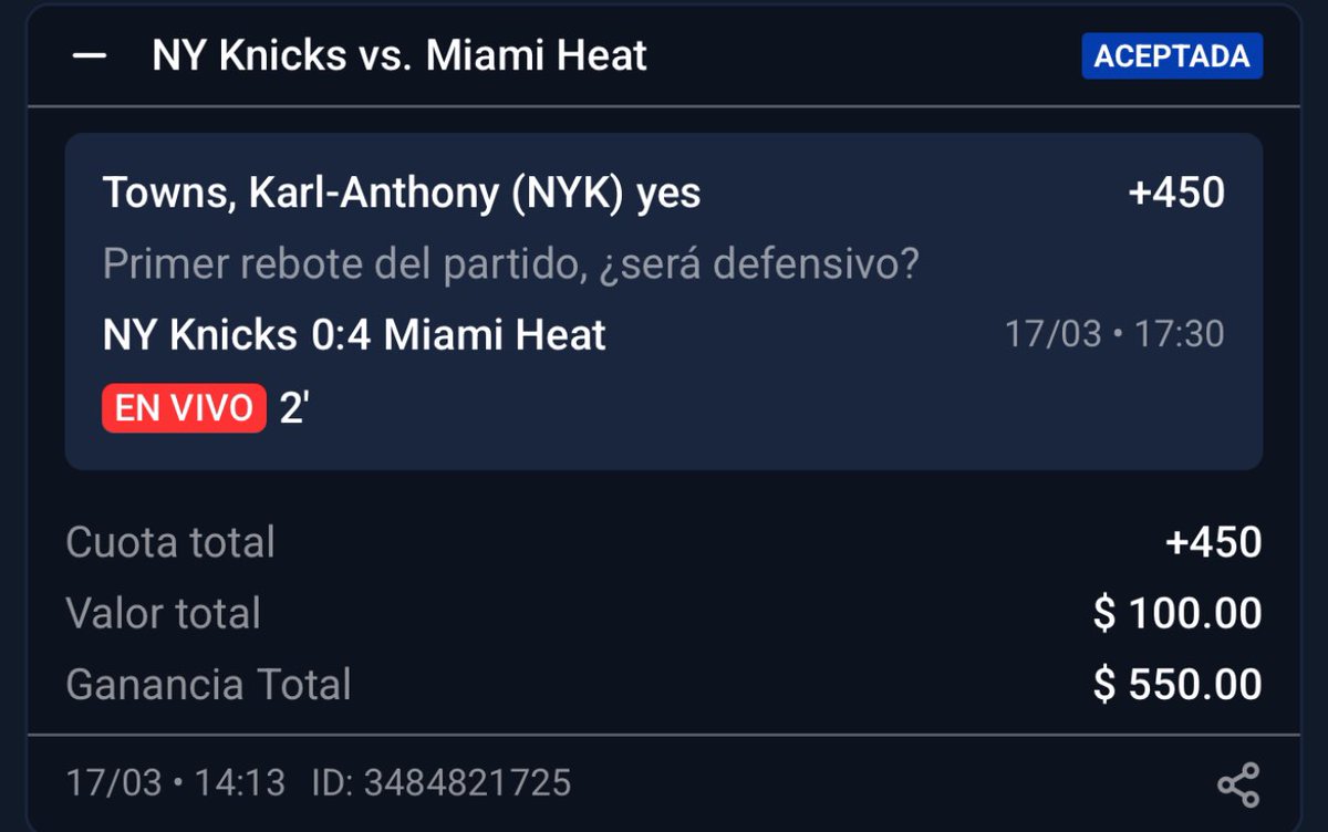 Frosty701's tweet photo. LO QUE ACABAMOS DE COBRAR AL PREMIUM 🤯 🤯 🤯 

🏀 KAT / Primer rebote [+450] 💰
🏀 Herro / Prlmera canasta [+2000] 💰

A ALA VERGAAAAAAAAAAAAA

Se van los $3,000 entre los ♥️💬🔄 https://t.co/KcMOMtMN0M