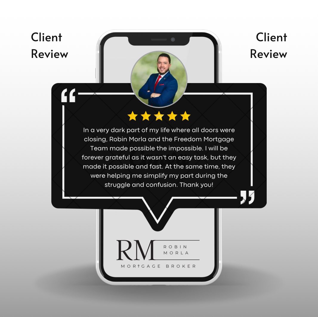 RobinMorla's tweet image. Honored to Serve Those Who Served

It’s moments like these that remind me why I do what I do. A retired service member came to us after being told he didn’t qualify for a cash-out refinance—but we found a way.

If you’ve been told “no,” let’s explore your options together.