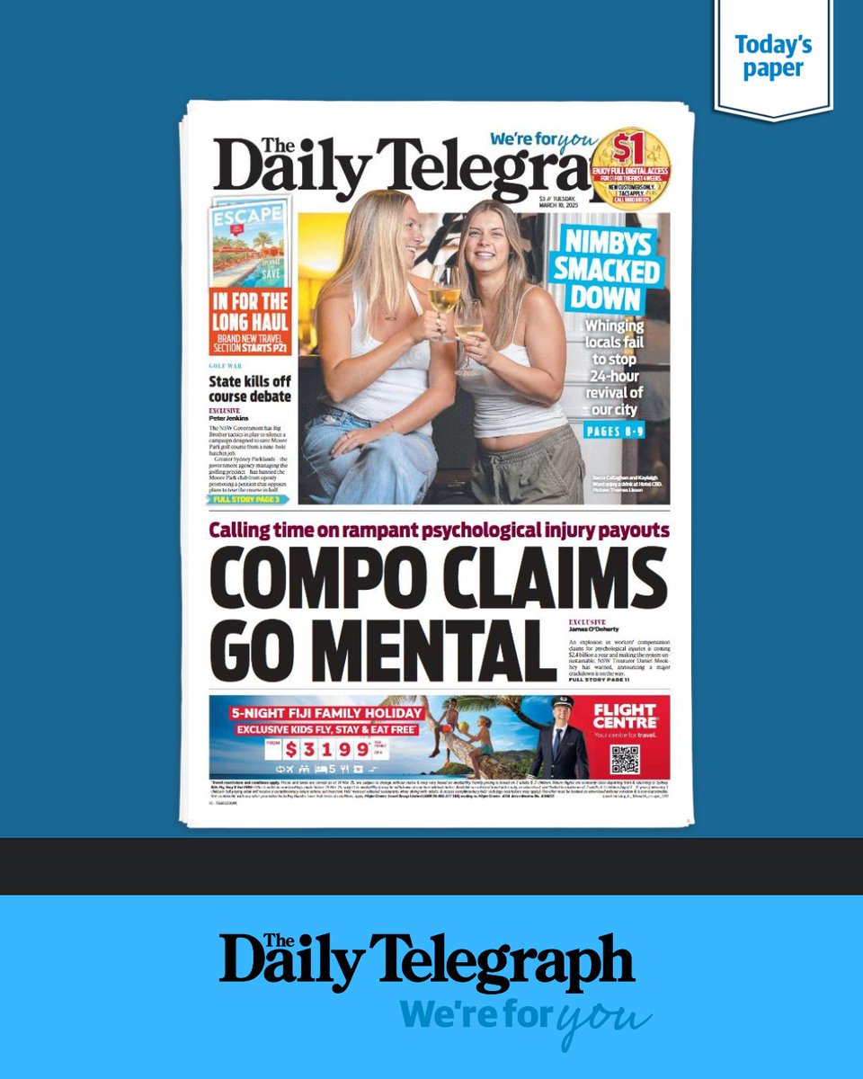 FRONT PAGE 📰 Read the digital edition of The Daily Telegraph ▶ bit.ly/3RRW4SQ

📱 Get the biggest stories first with the Tele app: onelink.to/kysqh4