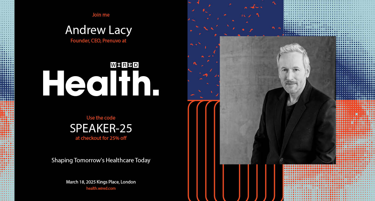prenuvo (@prenuvo) on Twitter photo We take better care of our cars than our own bodies.
At #WIREDHealth, our CEO <a href="/andrewlacy/">Andrew Lacy</a> will be talking about why that needs to change and how whole-body MRI is making proactive healthcare more accessible.
Get 25% off tickets: events.wired.co.uk/health/registe⦠We take better care of our cars than our own bodies.
At #WIREDHealth, our CEO <a href="/andrewlacy/">Andrew Lacy</a> will be talking about why that needs to change and how whole-body MRI is making proactive healthcare more accessible.
Get 25% off tickets: events.wired.co.uk/health/registeā¦