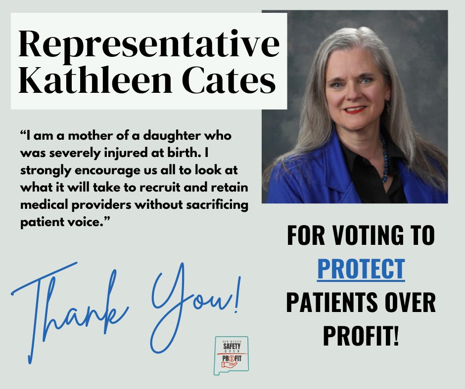Thank you to the House Health &amp; Human Services Committee and the Senate Health &amp; Public Affairs Committee for standing with patients, not profits. Your vote ensures accountability in healthcare and protects the rights of harmed New Mexicans. #PatientsOverProfit #NMLeg
