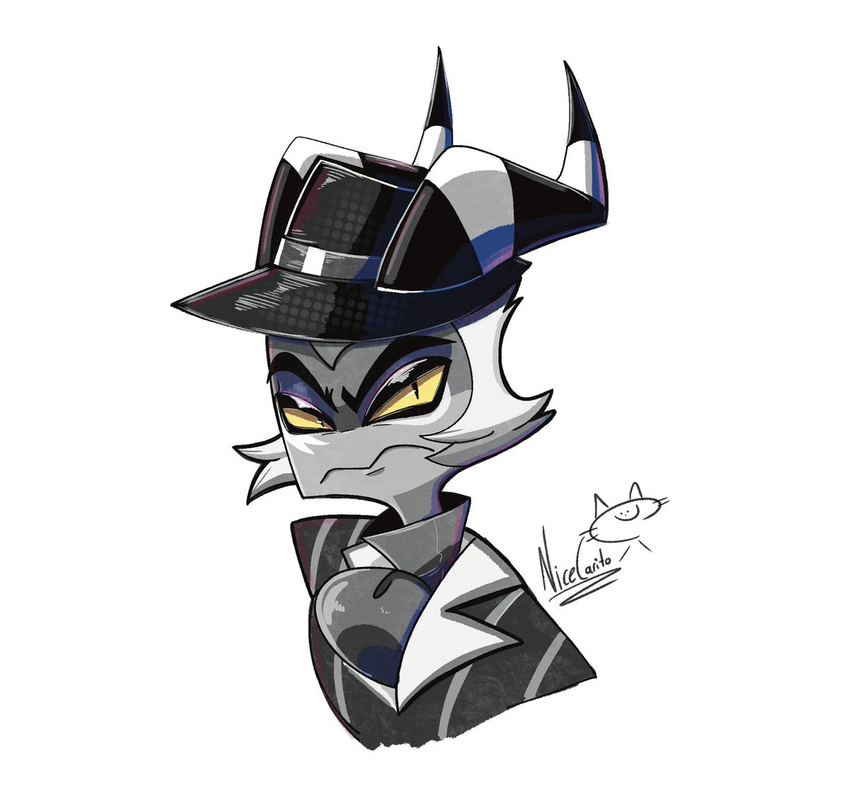 And here’s the high res version! 😈💚
THANK YOU THANK YOU AGAIN, CARITO! I had a great time 🥹💖💖💖 You’re the best 🫂💕 I absolutely adore it!! 😭❤️

#HelluvaBossCrimson #HelluvaBossFanart