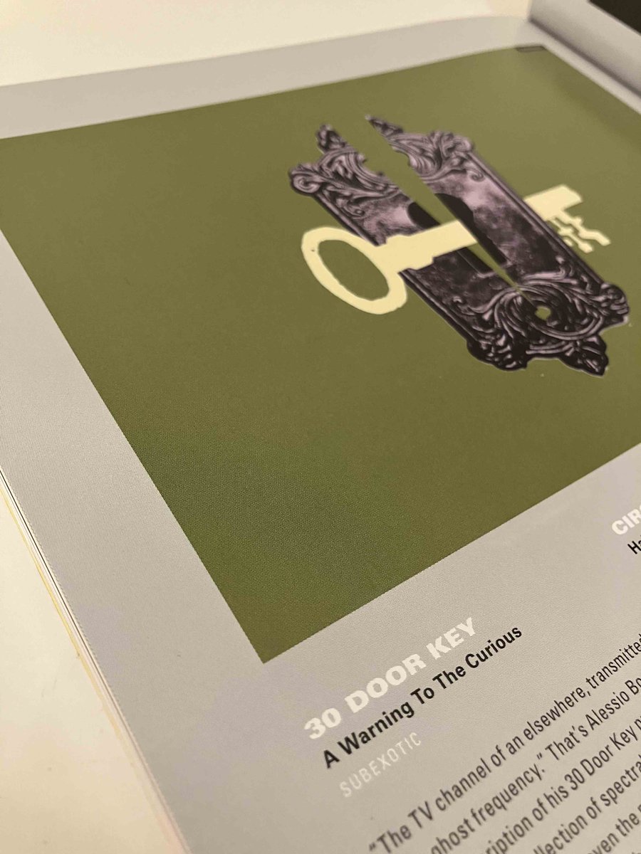 "Ripping collection of spectral themes.. Fans of early Ghostbox will find their spooky checklist resolutely ticked"

30 Door Key's A WARNING TO THE CURIOUS gets a big 'haunty' thumbs-up from <a href="/Bob_Fischer/">Bob Fischer</a> in <a href="/ElectronicMagUK/">Electronic Sound</a>

Double gatefold vinyl out now
30doorkey.bandcamp.com/album/a-warnin…