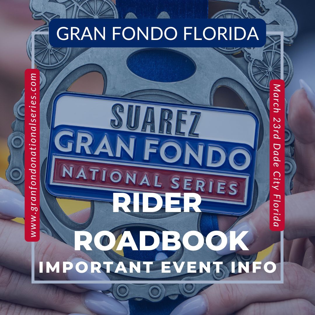 🚴‍♂️ Gran Fondo Florida Roadbook is LIVE! 🚴‍♀️

📖 Download the Roadbook here: buff.ly/nWihqjj 

👉 Don’t wait—review the details, plan your ride, and get ready for an unforgettable day in Dade City, Florida!
#GranFondoFlorida #Roadbook #GranFondoNationalSeries #CyclingEvent