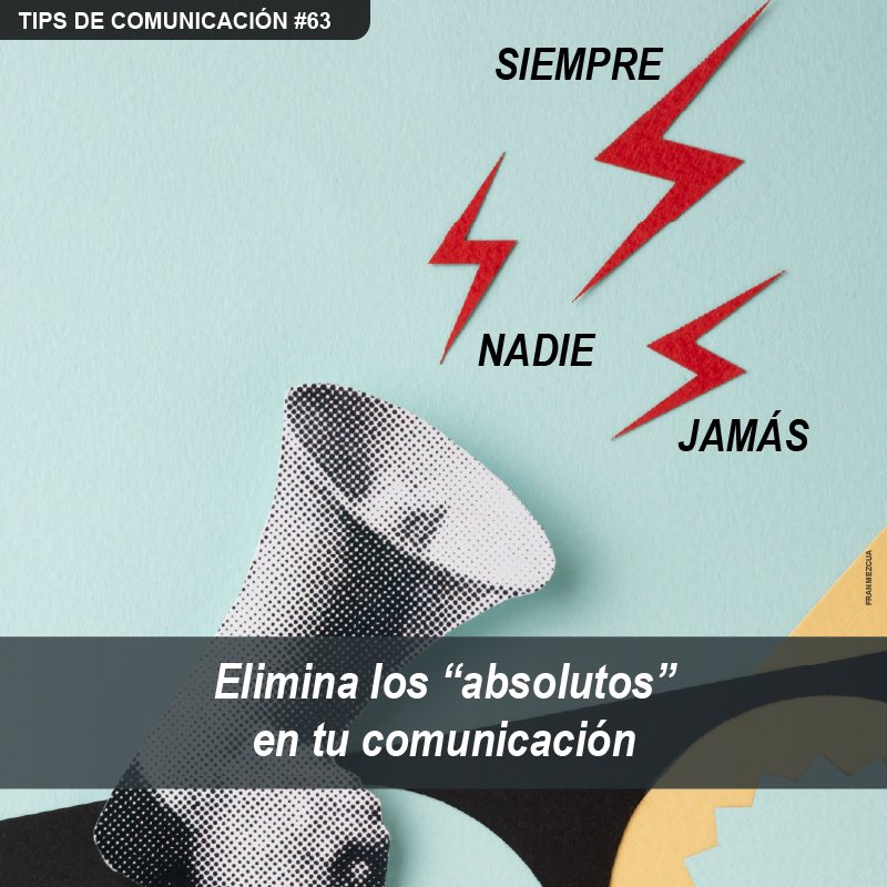 Menos absolutos, más influencia. Frases como 'siempre', 'nunca' o 'todos' disparan objeciones. La mente busca excepciones y el mensaje pierde fuerza. Comunica con matices. Sin exagerar conectarás mejor. La persuasión está en el equilibrio.

#ComunicaciónEfectiva