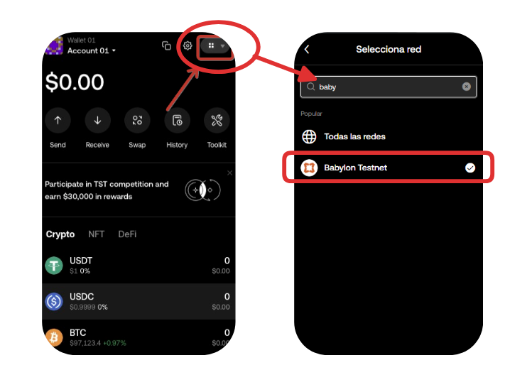 DragonCrip's tweet photo. Airdrop Babylon 🪂
ATENCION:
Si lo farmeaste desde SolvBTC debes Linkear las wallet de BABYLON para recibir el Airdrop.

¿Pero como creo una wallet de Babylon Gratis?

Te cuento lo que hice yo.

1) Debemos registrar una dirección BABY
El siguiente cuadro muestra las wallet compatible para esto.

Yo utilicé la de OKX Wallet. (Ya que es compatible con BABY + BTC + EVM) 

2) En OKX Wallet me voy al menu arriba a la derecha y agrego la red de Babylon Tesnet

3) Me voy a buscar Faucet de BABY
Para esto voy a L2Scan de babylon
https://t.co/41b9JL2jUx
Copio y pego la direccion de BABYLON TESNET de OKX Wallet.
Reclamo Faucet.

4) Me voy a SolvBTC
https://t.co/avbQE1ssE0

Y linkeo mi wallet de BABYLON TESTNET. Confirmo con mi wallet EVM con la que farmie el Proyecto. Este paso es para relacionar la wallet EVM con la de Babylon.

Revisa los datos que sean correcto ya que no hay vuelta atrás.

La dirección de BABYLON será la misma que de testnet.

En esta dirección BABYLON recibiremos el Airdrop.

En Resumen:

1) Crea y vincula tu billetera BABY: Usa una extensión o app compatible para generar una billetera BABY y conéctala a tu dirección EVM en el frontend de Solv Protocol. 
Revisa todo cuidadosamente antes de confirmar, ya que no podrás cambiarla después.

2) Recibe tu airdrop: Vincula tu billetera antes del Evento de Generación de Tokens (TGE) para obtener tu airdrop BABY en la red principal al lanzarse.
Si lo haces después, lo recibirás en lotes posteriores.

Todavía no tenemos la fecha del TGE.

Cualquier duda dejalo en los comentarios