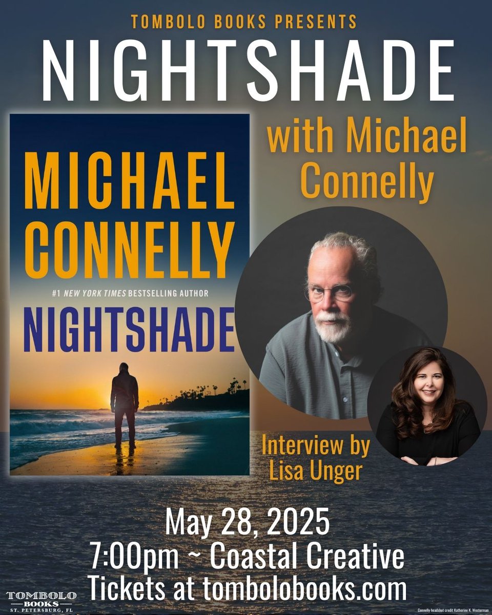 Love this article from Elisabeth Egan in <a href="/nytimesbooks/">New York Times Books</a>  on Michael Connelly — an icon, an inspiration, and someone who I have the pleasure to call a friend. I’m also looking forward to interviewing him <a href="/TomboloBooks/">Tombolo Books</a> on May 28 for NIGHTSHADE! 

Gift read: nytimes.com/2025/03/15/boo…