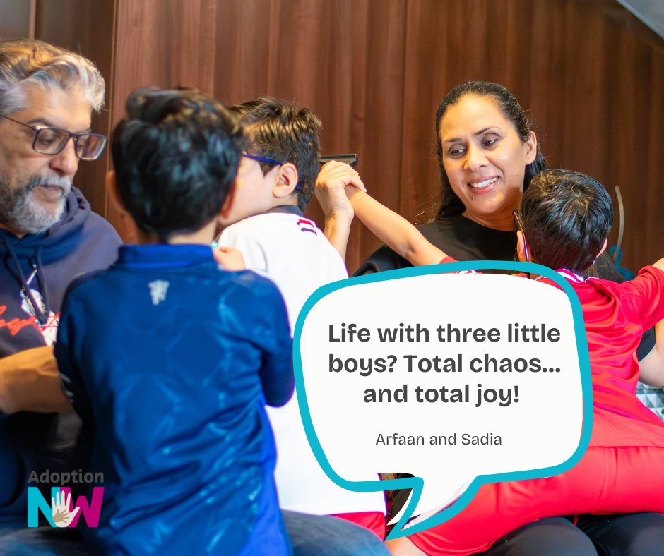 Adoption_Counts's tweet photo. Arfaan and Sadia were one of the families we spoke to who adopted siblings. They adopted 3 brothers - and have never looked back!
Read their full story here: https://t.co/Se1ocEc5kg
#nobodyknowsmebetter #AdoptionCounts https://t.co/8EgvdkFrMS