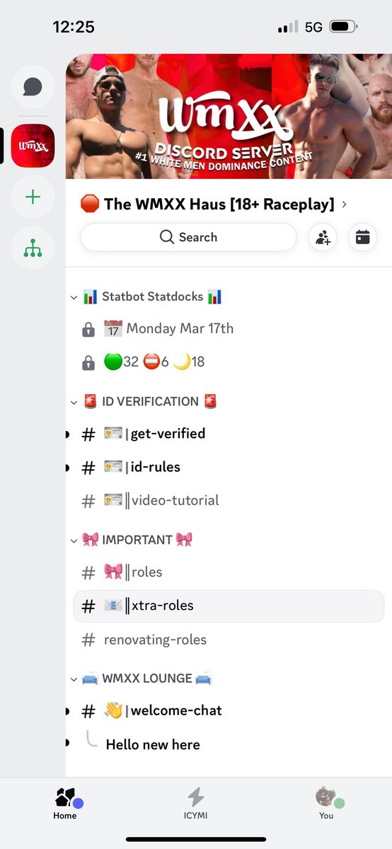 Hi all. Sorry for the question. I joined a raceplay discord about a month ago. 
Is there a way to see activities? I uploaded my age verification