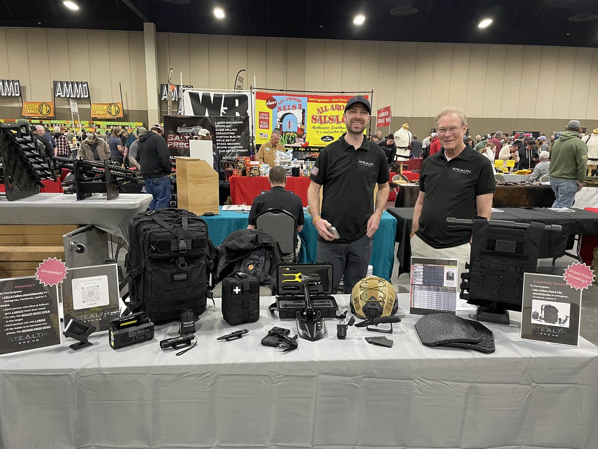 stealthprohq's tweet image. Great time at the Rocky Mountain Gun Show in Sandy, Utah this weekend with the team! We’ve decided to offer an extended gun show discount for all online purchases through the end of March for 20% OFF using promo code STEALTHRMGS at checkout! 🇺🇸Happy St. Patrick’s Day! 🔫☘️