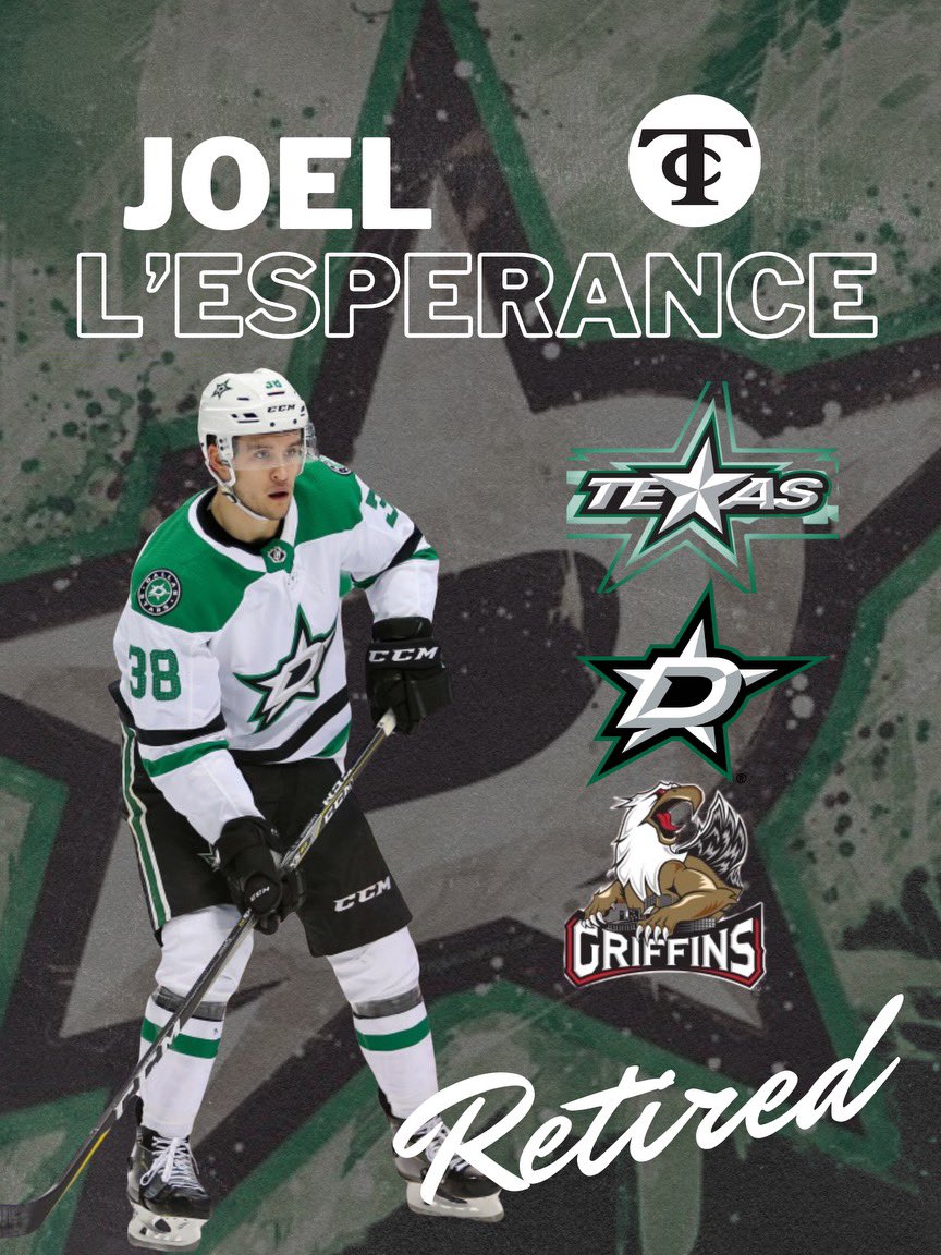 Joel L’Esperance has announced his retirement from professional hockey. Throughout his career, Lespy played 33 NHL games with the Dallas Stars and 314 AHL games with the Texas Stars and Grand Rapids Griffins. Congratulations on an incredible career, Lespy.