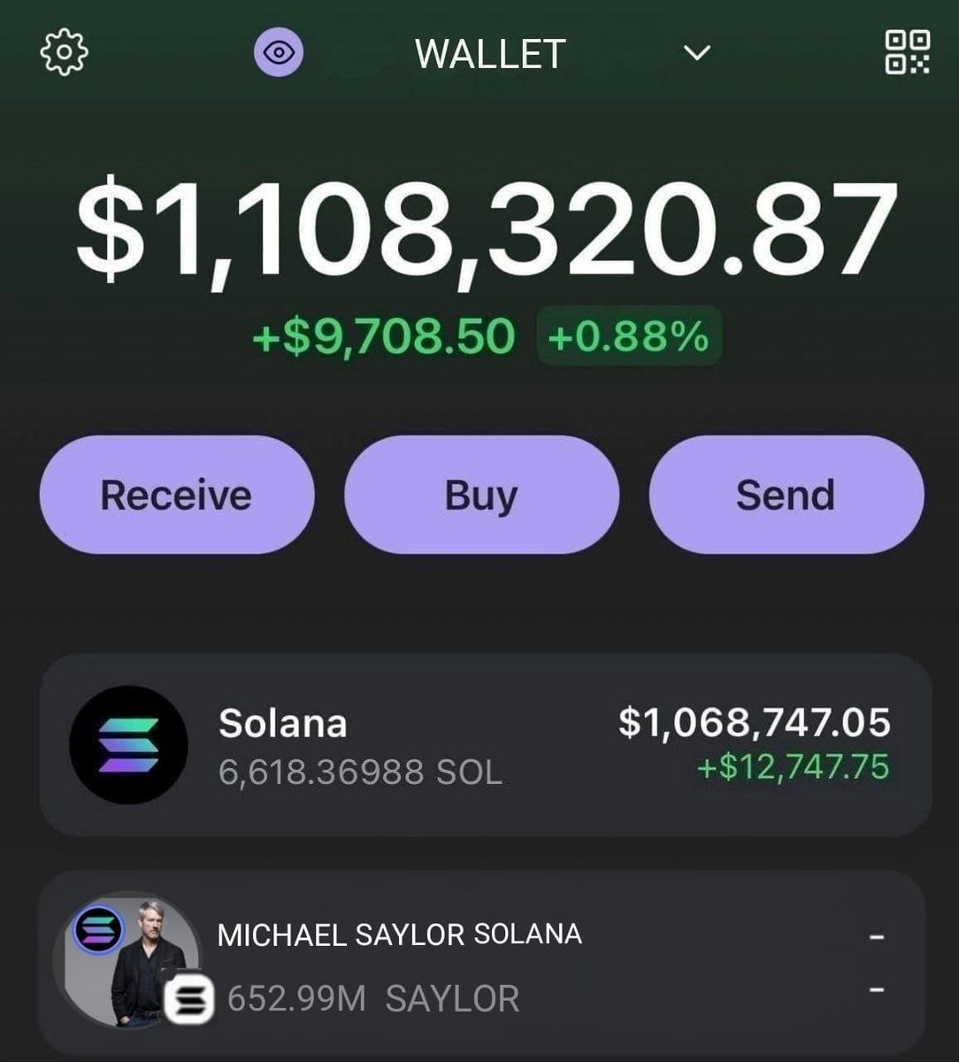 made over $5,000,000 trading memecoins this month.

The next $TRUMP is $SAYLOR.
Don't miss this opportunity to make it 10000%

I will change the life of one of my followers by giving away 400 $SOL (~$100,000)

To enter: Like, RT and comment address

Many keep asking me for my nex