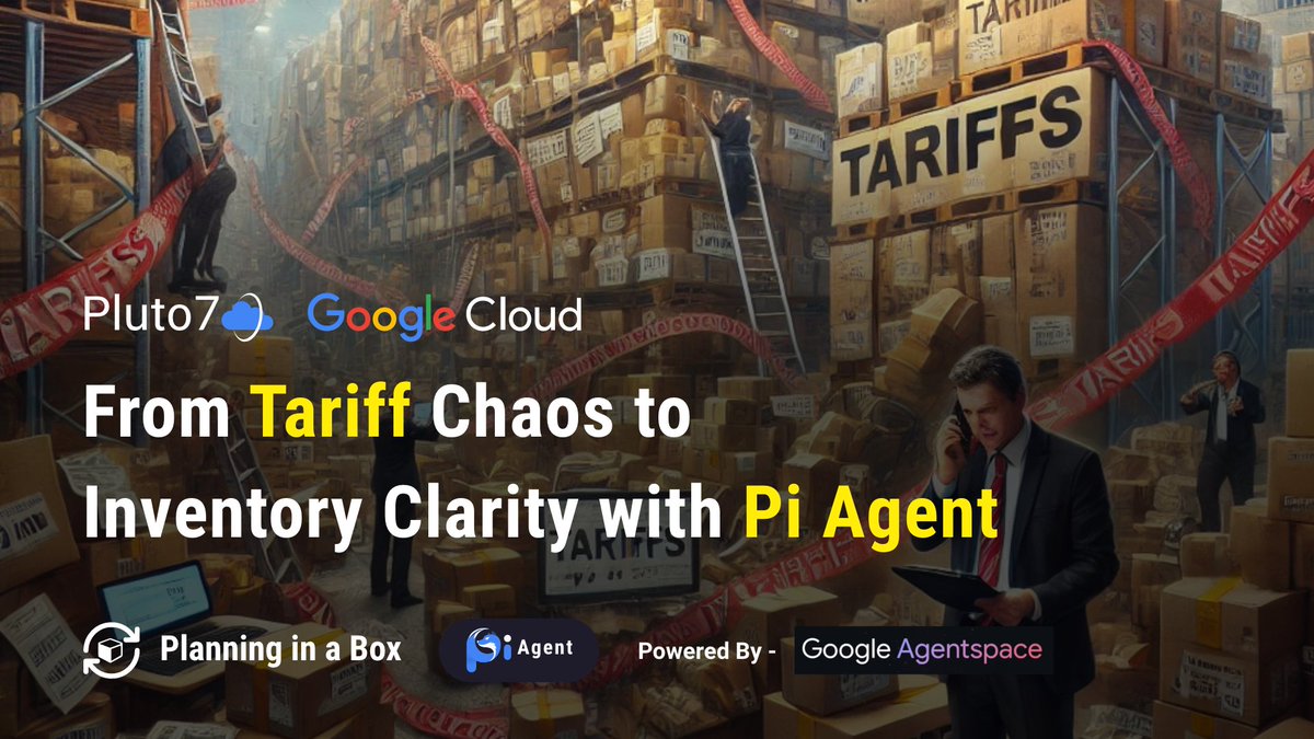 Pluto7_Services's tweet image. Platformize Inventory Data with Pi Agent on Google AgentSpace!

AI-driven insights help navigate tariffs, inflation &amp;amp; demand shifts in real time. Stay ahead with smarter inventory planning.

Read more: pluto7.com/2025/03/17/tar…

#PiAgent #GoogleAgentSpace #AI #SupplyChain