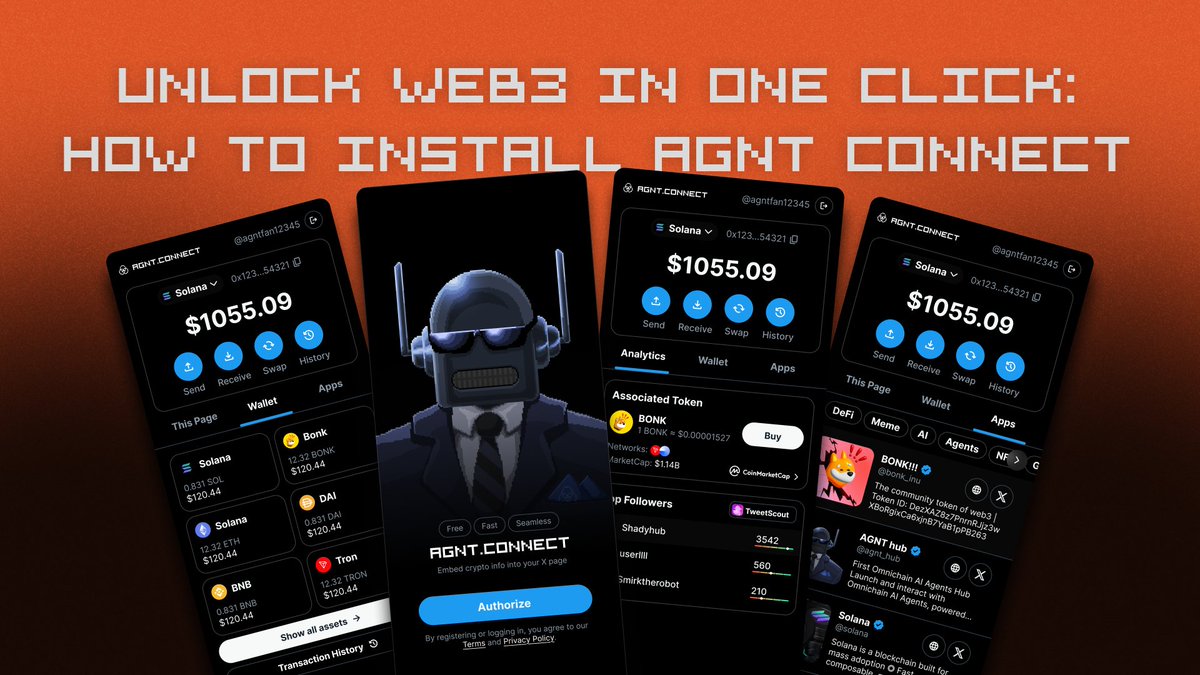 ❕ STOP SCROLLING ❕ 
Yeah, AGNT Connect is live. Lazy onboarding?

Good news: we made it stupid easy for you. No complicated setups, just a few clicks and you’re in.

Here’s your 60-second guide to becoming an X Guru: blog.agnthub.ai/unlock-web3-in…