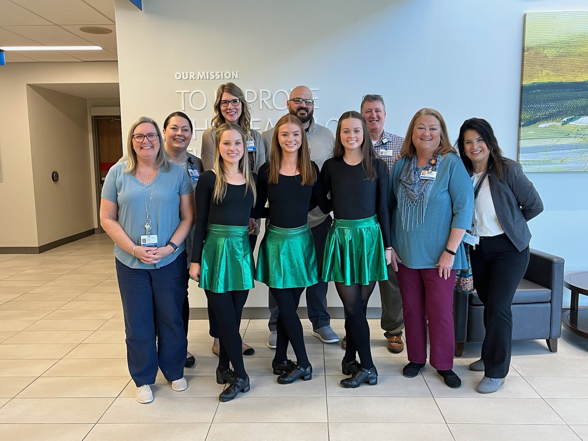 A wee bit of St. Patrick’s Day cheer at OhioHealth’s Hardin Memorial and Marion General Hospitals. 🍀 Patients and associates were visited by the Academy Irish Dance Company from Westerville!